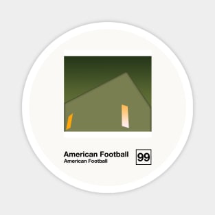 American Football / Minimalist Graphic Artwork Design Magnet